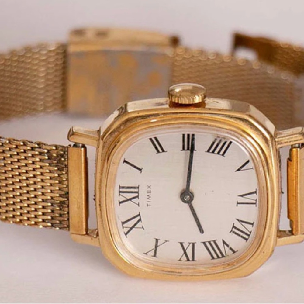 Vintage Timex Gold Watch